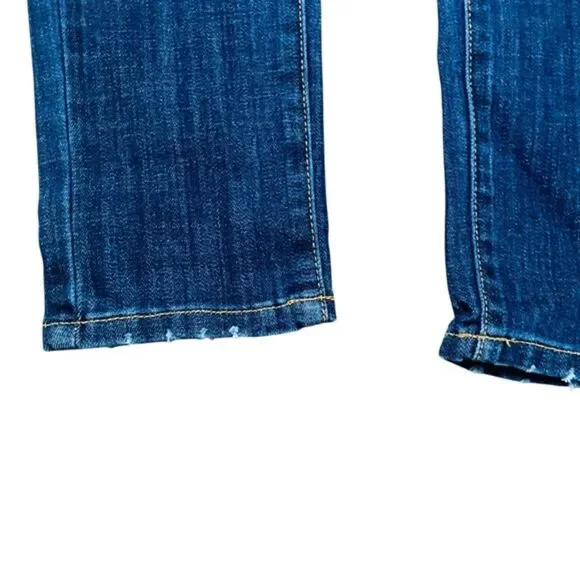 Kancan Mid Rise Super Skinny Dark Wash Jeans Size 7/27 - Picture 9 of 15